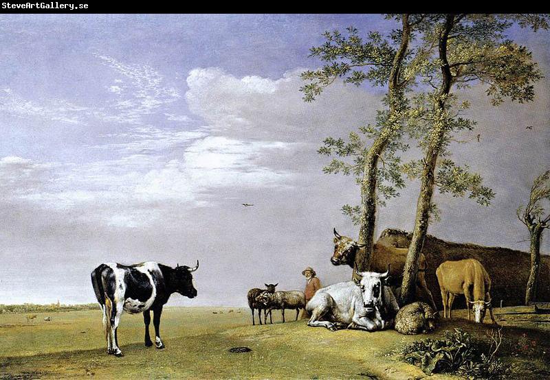 paulus potter A Husbandman with His Herd